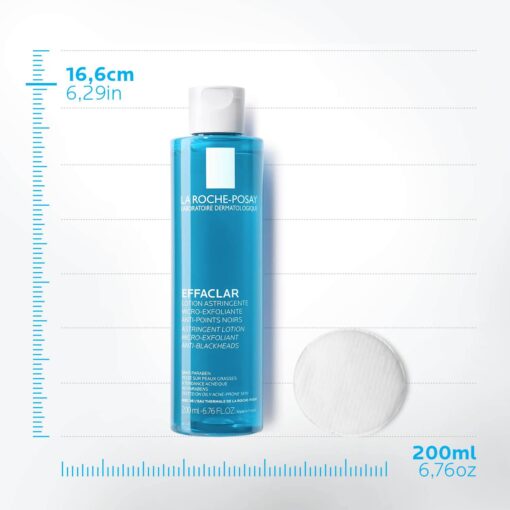 ⁦لوشن تونر للبشرة الدهنية من لاروش بوزيه 200 مل - La Roche-Posay Effaclar Clarifying Lotion⁩ - الصورة ⁦2⁩