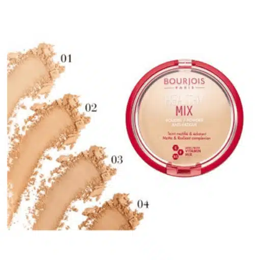 ⁦بودرة الوجه هيلثي مكس المقاومة للتعب من برجوا - Bourjois Poudre compacte Healthy Mix⁩ - الصورة ⁦2⁩