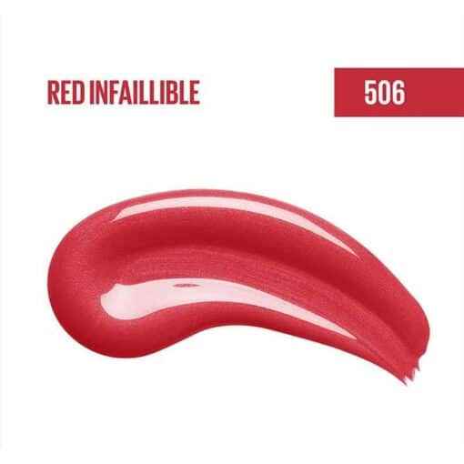 ⁦احمر شفاه لوريال انفاليبل 506 أحمر من لوريال باريس - L'Oréal Paris Infallible Matte Resistance Liquid Lipstick⁩ - الصورة ⁦2⁩