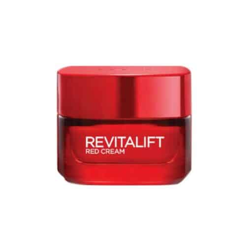 كريم نهاري أحمر منشط كلاسيكي لجميع أنواع البشرة من لوريال 50 مل - L'Oréal Paris Revitalift Energising Red Day Cream