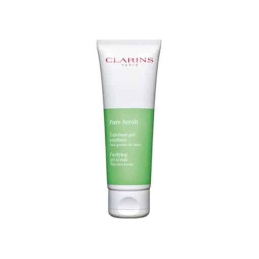 جل مع حبيبات لتقشير البشرة الدهنية "بيور سكراب" من كلارنس 50 مل - Clarins Pure Scrub Purifying Gel Face Scrub