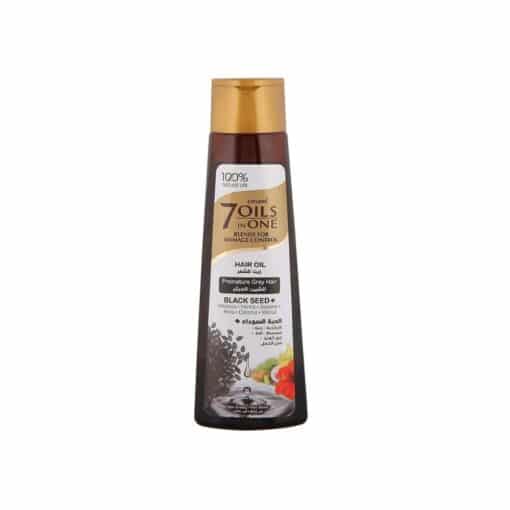 زيت شعر للشيب المبكر 7 زيوت في 1 بحبة البركة من ايمامي 200 مل - Emami Black Seed Hair Oil for Premature Gray Hair
