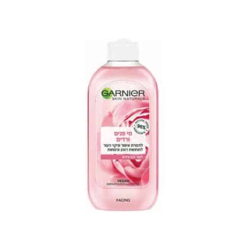 تونر نباتي ملطف بماء الورد لجميع أنواع البشرة من غارنييه 200 مل - Garnier Rose Micellar Cleansing Water