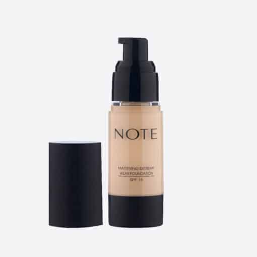 ⁦كريم الأساس ماتيفايينج اكستريم للبشرة الدهنية بحماية SPF 15 من نوت - Note Mattifying Extreme Wear Foundation⁩ - الصورة ⁦2⁩