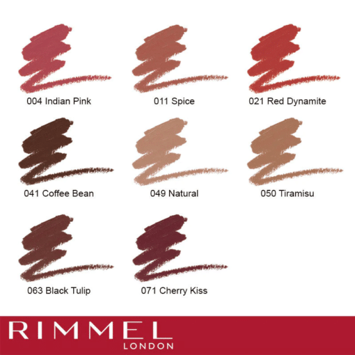 ⁦قلم تحديد الشفاه لاستينج فينيش من ريميل لندن - Rimmel London Lasting Finish 1000 Kisses Lip Liner⁩ - الصورة ⁦2⁩