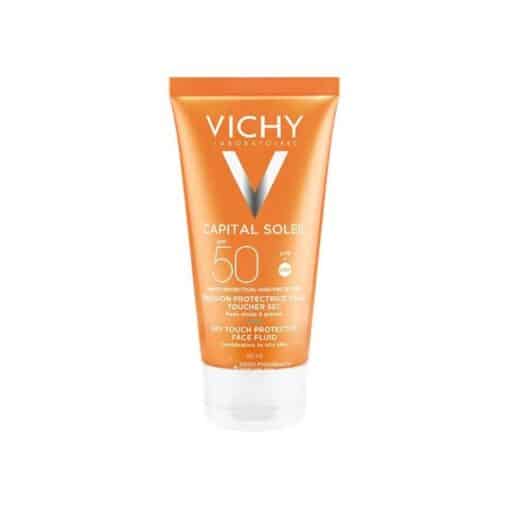 سائل الحماية من اشعة الشمس دراي تاتش للبشرة المختلطة إلى الدهنية من فيتشي 50 مل - Vichy Capital Soleil Dry Touch Face Fluid