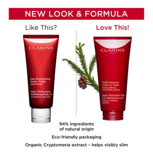 ⁦كريم الجسم الفائق المضاد للشيخوخة لمنطقة البطن والخصر من كلارنس 200 مل - Clarins Super Restorative Anti-Aging Abdomen and Waist Body Cream⁩ - الصورة ⁦6⁩