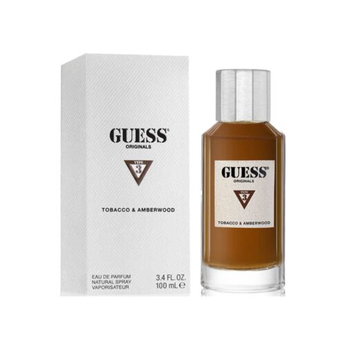 ⁦جيس أوريجينالز تايب 3 بالتبغ وخشب العنبر أو دو برفيوم للجنسين 100 مل Guess Unisex Originals Type 3 Tobacco & Amberwood EDP⁩ - الصورة ⁦2⁩