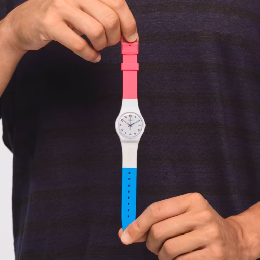 ⁦سواتش جنت إن ذا بلوك - Swatch GENT IN THE BLOCK SO28W400⁩ - الصورة ⁦2⁩