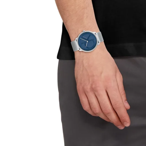 ⁦كالفن كلاين فضي للرجال - Calvin Klein 25200031 Men's Watch⁩ - الصورة ⁦3⁩