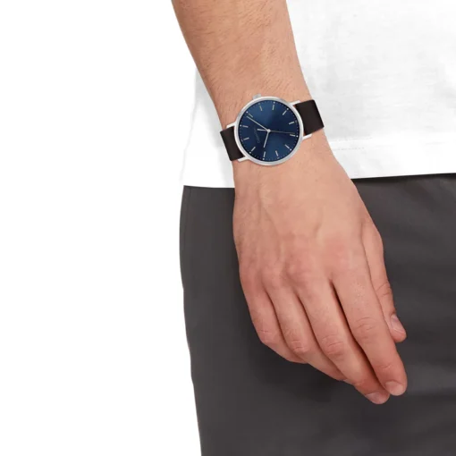 ⁦كالفن كلاين فضي للرجال - Calvin Klein 25200052 Men's Watch⁩ - الصورة ⁦3⁩