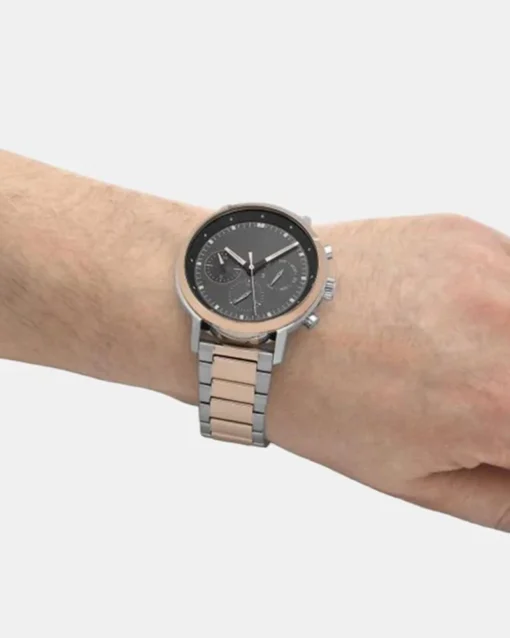 ⁦كالفن كلاين فضي وذهبي للرجال - Calvin Klein 25200064 Men's Watch⁩ - الصورة ⁦2⁩