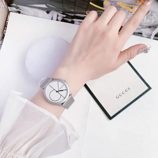 ⁦كالفن كلاين فضي للنساء - Calvin Klein Minimal K3M5215X Women's Watch⁩ - الصورة ⁦2⁩
