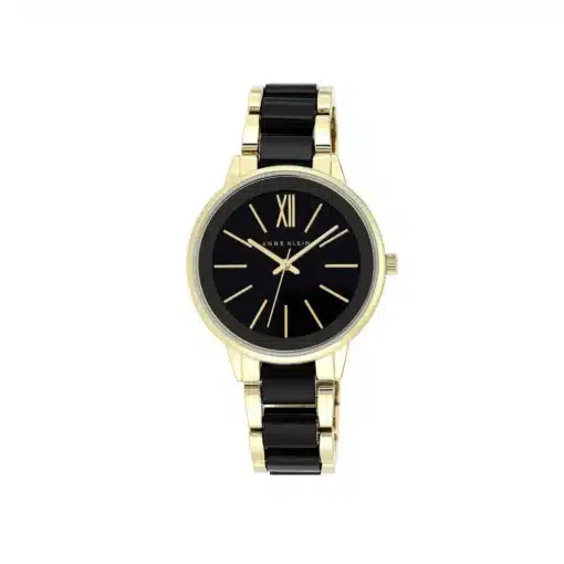 آن كلاين ذهبي و أسود للنساء - Anne Klein AK1412BKGB Women's Watch