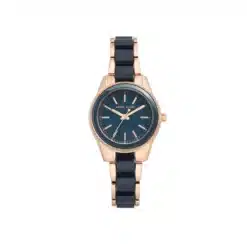 آن كلاين ذهبي و كحلي للنساء - Anne Klein AK3214NVRG Women's Watch