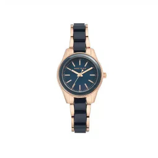 آن كلاين ذهبي و كحلي للنساء - Anne Klein AK3214NVRG Women's Watch
