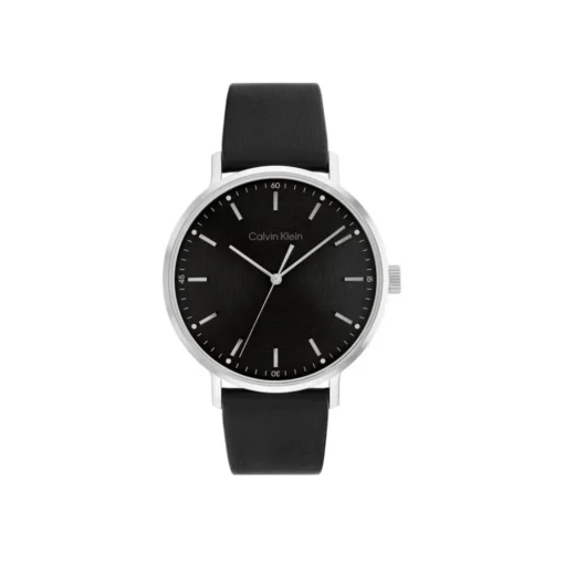 كالفن كلاين فضي وأسود للرجال - Calvin Klein 25200050 Men's Watch