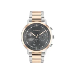 كالفن كلاين فضي وذهبي للرجال - Calvin Klein 25200064 Men's Watch