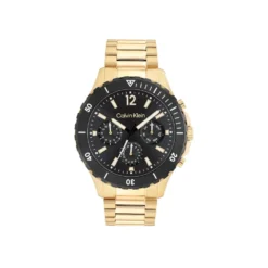 كالفن كلاين ذهبي وأسود للرجال - Calvin Klein 25200116 Men's Watch