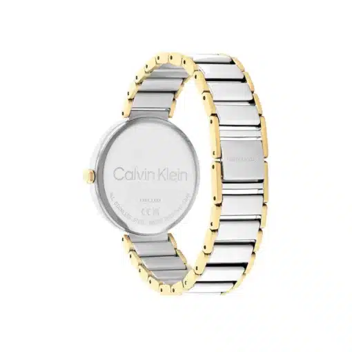 ⁦كالفن كلاين فضي وذهبي للنساء - Calvin Klein 25200134 Women's Watch⁩ - الصورة ⁦2⁩