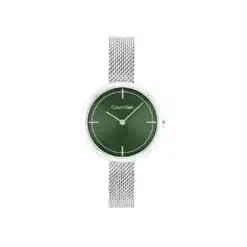 كالفن كلاين فضي و أخضر للنساء - Calvin Klein 25200185 Women's Watch