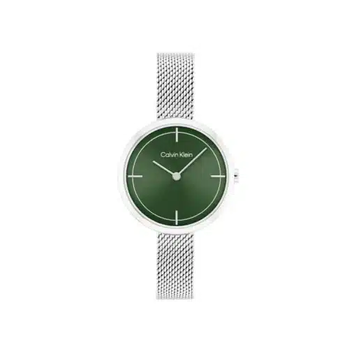 كالفن كلاين فضي و أخضر للنساء - Calvin Klein 25200185 Women's Watch