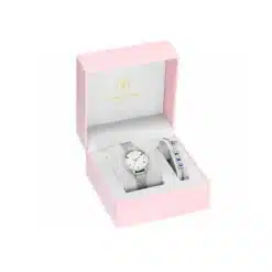 جورج كلاين آيريس باللون الفضي للنساء - George Klein Iris Silver Stainless-Steel Mesh Band