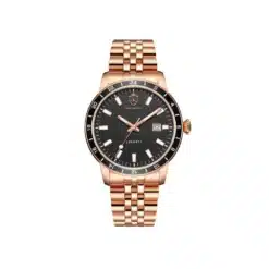 جورج كلاين الفاخر باللون الذهبي الوردي للرجال - George Klein LUXURY+ Rose Gold Stainless Steel Band