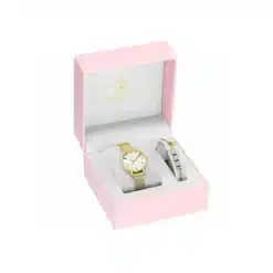 جورج كلاين آيريس جولد للنساء - George klein Iris Gold Stainless Steel Mesh Band