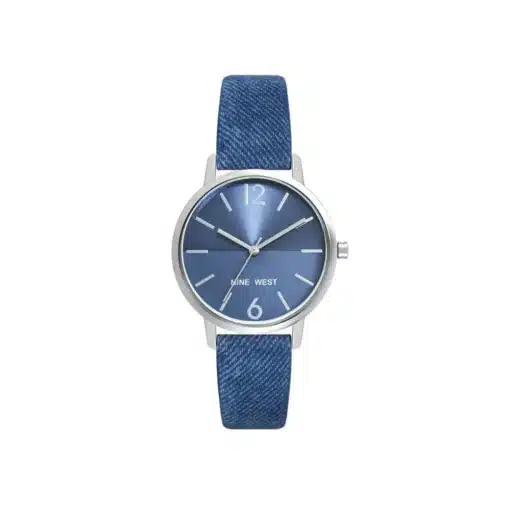 ناين ويست فضي و أزرق للنساء - Nine West NW2759BLDM Women's Watch