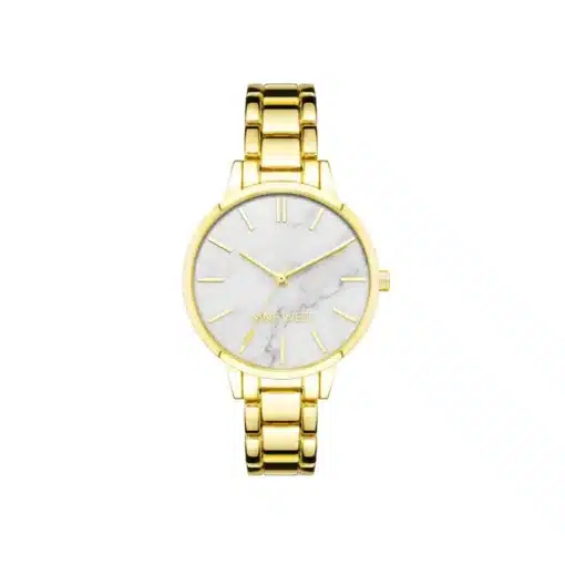 ناين ويست ذهبي للنساء - Nine West NW2714MAGB Women's Watch