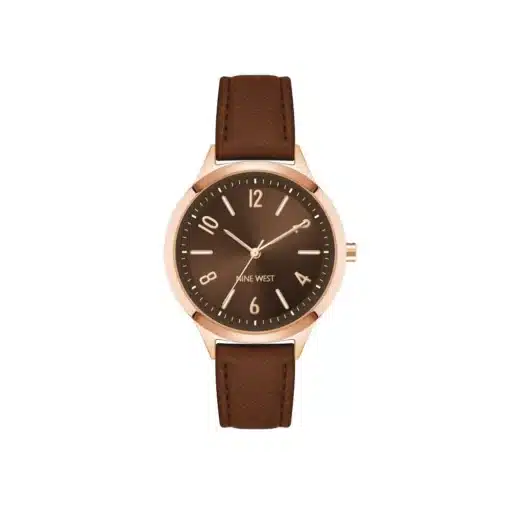 ناين ويست بني ذهبي للنساء - Nine West NW-2836RGBN Women's Wristwatch