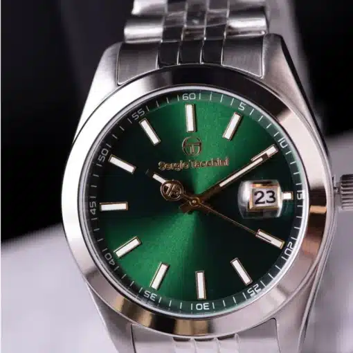 ⁦سيرجيو تاكيني باللون الفضي و الأخضر للنساء - Sergio Tacchini Women Watch ST.1.10295-4⁩ - الصورة ⁦2⁩