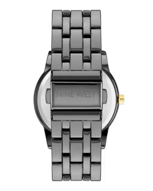 ⁦ناين ويست رمادي ذهبي للنساء - Nine West NW1579FLGT Women's Watch⁩ - الصورة ⁦2⁩