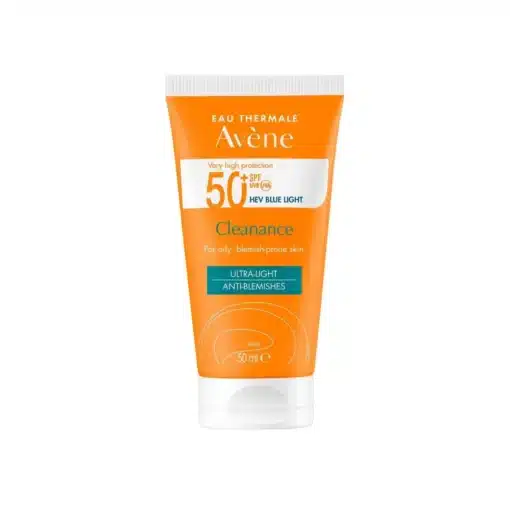كريم كلينانس سولير للبشرة الدهنية بعامل حماية من الشمس SPF50 من افين 50 مل - Avene Sunscreen SPF 50 Cleanance Solaire