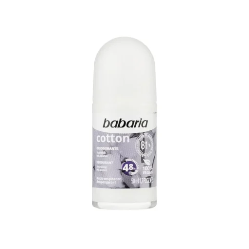 مزيل عرق المغذي بالقطن من باباريا - Babaria Nourishing Roll-on Deodorant Cotton