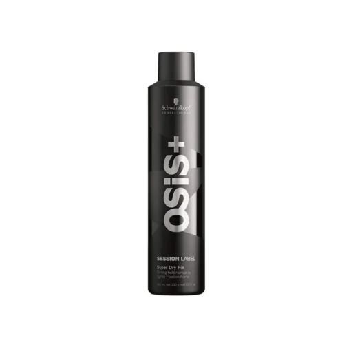بخاخ تصفيف الشعر ذو ثبات قوي وجاف من شوارزكوف 300 مل - Schwarzkopf Osis Session Label Super Dry Fix Strong