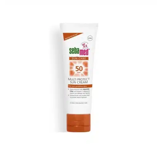 كريم واقي شمس صن كير متعدد الحماية لجميع أنواع البشرة من سيباميد 75 مل - Sebamed Sun Care 50SPF Multi Protect Sun Cream