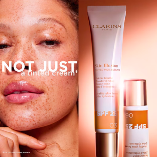 ⁦مرطب الملون سكين إيلوجن من كلارنس 40 مل - Clarins Skin Illusion Tinted Moisturiser⁩ - الصورة ⁦2⁩