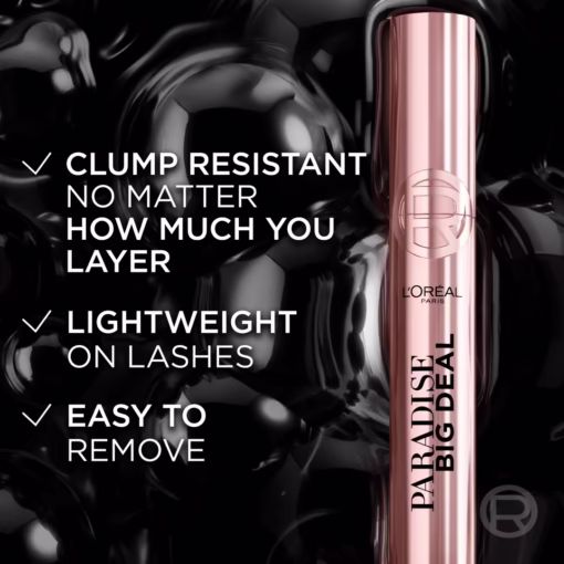 ⁦ماسكارا بارادايس بيغ ديل أسود من لوريال باريس - Loreal Paradise Big Deal Mascara⁩ - الصورة ⁦8⁩