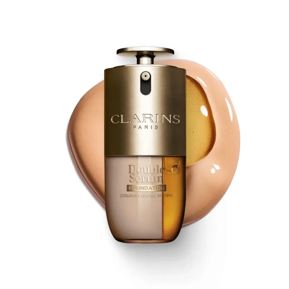 Clarins Double Serum Foundation فاونديشن بلمسة مضيئة وعناية 30 مل - الصورة 2