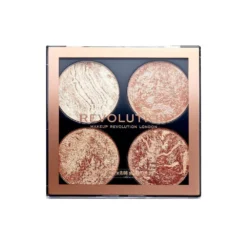 Revolution Cheek Kit Don't Hold Back لوحة برونزر وهايلايتر 4 ألوان