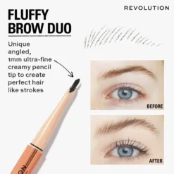 ⁦Revolution Fluffy Brow Filter Duo للحواجب⁩ - الصورة ⁦6⁩