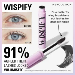 ⁦ماسكارا Revolution Wispify False Lash Mascara أسود⁩ - الصورة ⁦5⁩