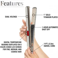 ⁦مملس الشعر CHI G2 Titanium Hairstyling Iron Straightener⁩ - الصورة ⁦2⁩