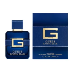 ⁦عطر Guess Iconic Blue Eau De Parfum للرجال 100 مل⁩ - الصورة ⁦2⁩