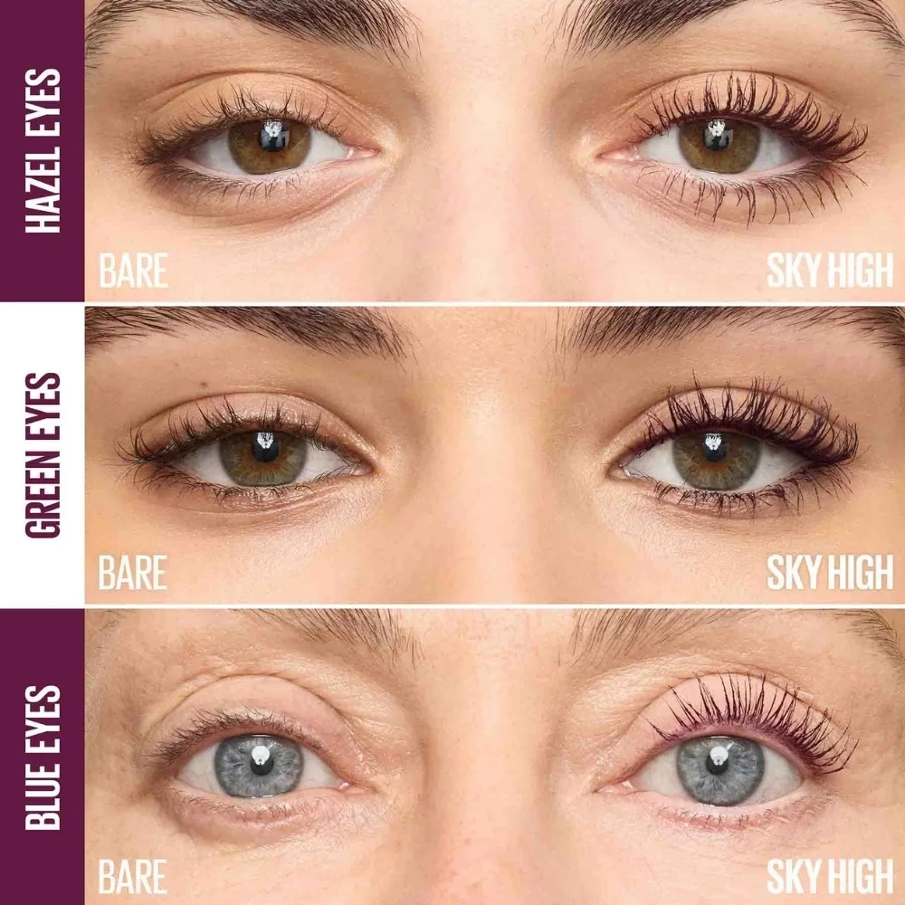 ماسكارا Sky High Burgundy Haze لتطويل وتكثيف الرموش من Maybelline - الصورة 4