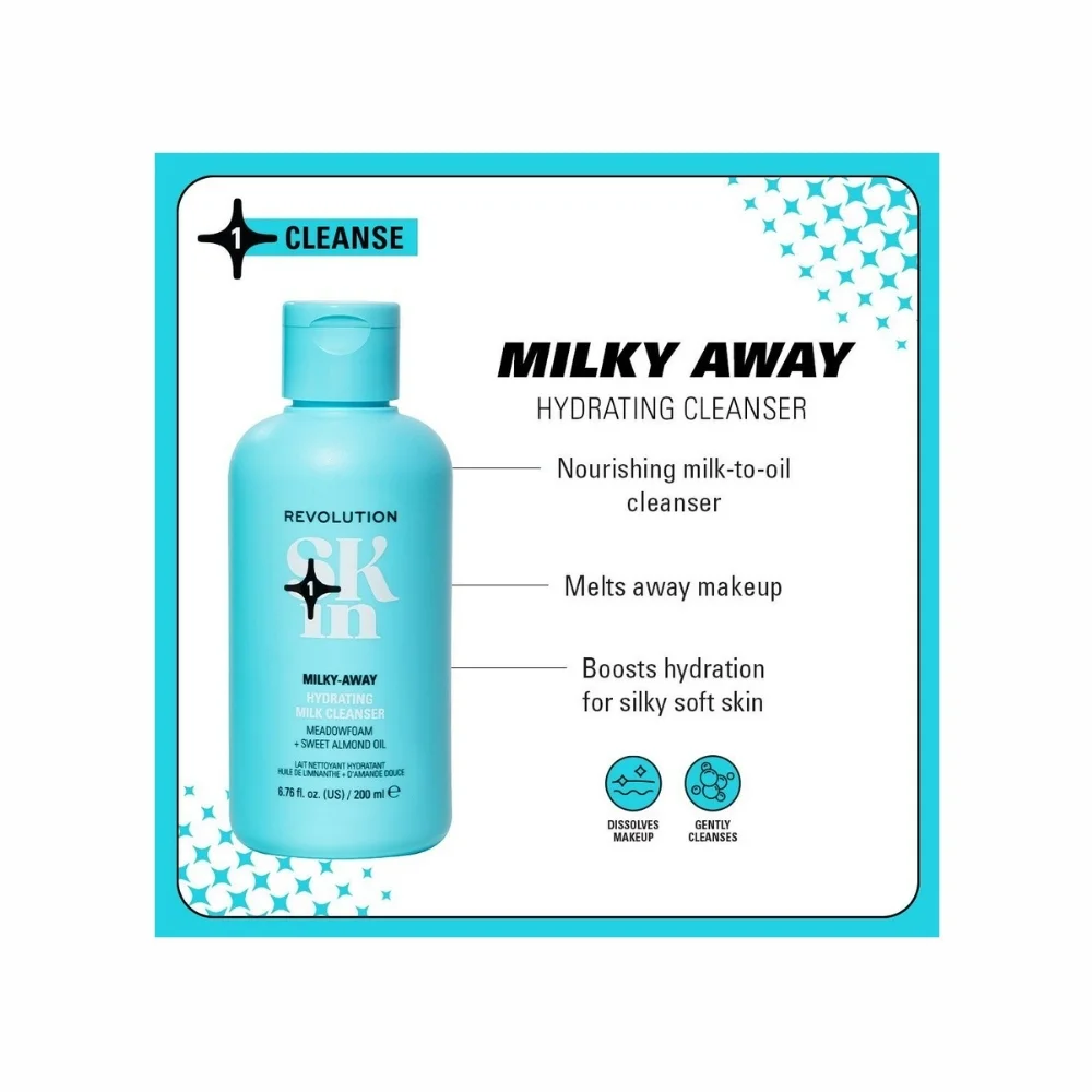 غسول Revolution Milky-Away المرطب للبشرة الجافة - الصورة 3